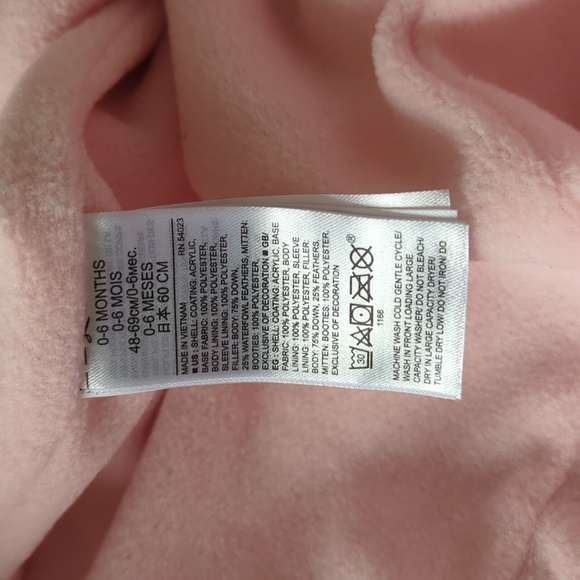 GAP Floral Puffer Down One-Piece Snowsuit - Picture 9 of 10